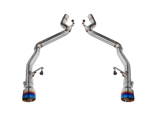 2024-Up Ford Mustang S650 | Muffler Delete Axle Back 3.5'' Dual Tips Exhaust